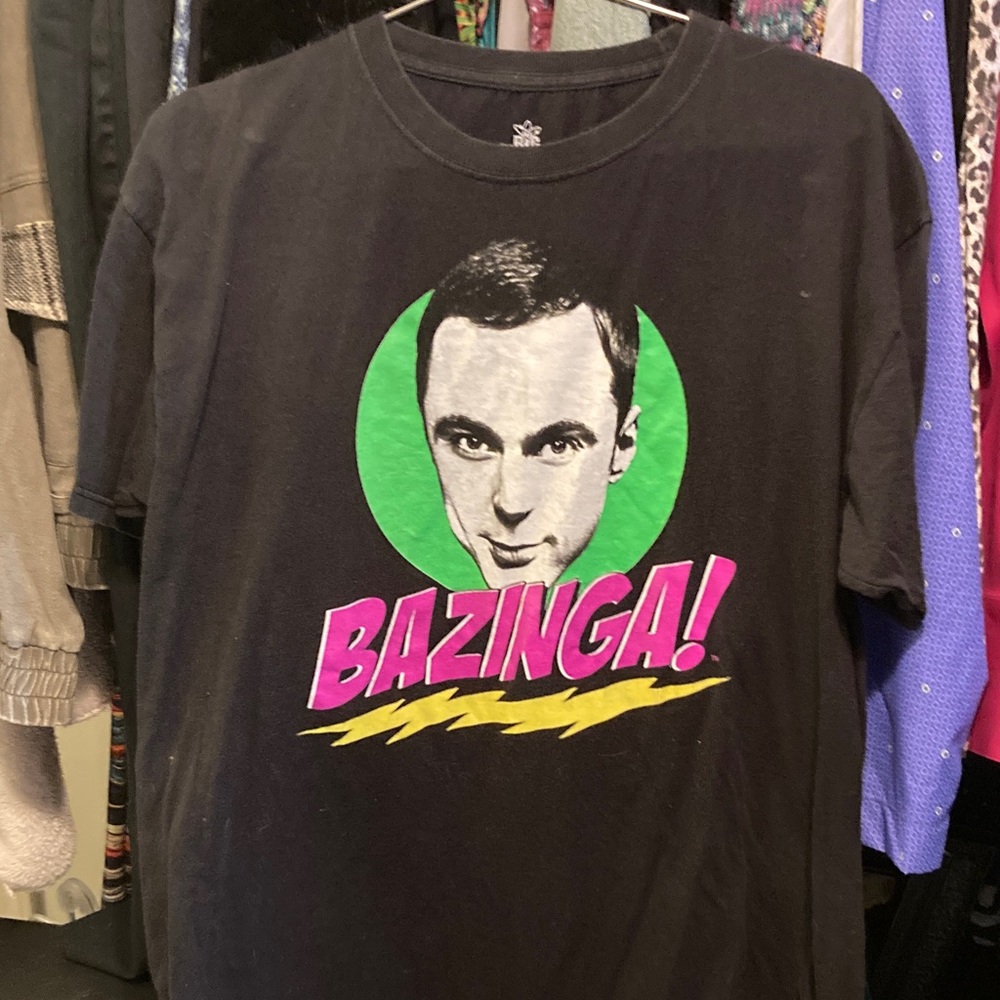 Ripple Junction Black Big Bang Theory T-Shirt Large